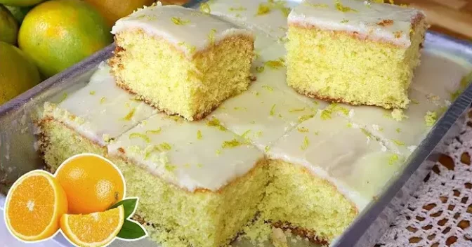 Bolos: Bolo de Laranja com Glacê Caseiro é Perfeito com um Cafezinho