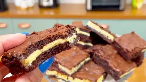 Brownie Recheado de Chocolate Branco: A Receita Fácil e Irresistível que Vai Surpreender!
