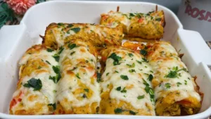 Rolinhos de Batata com Recheio de Frango Muito Gostoso