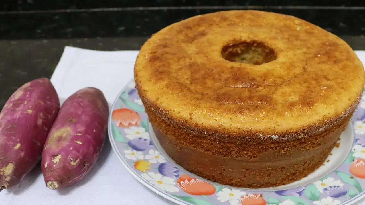 Bolo de Batata Doce Crua: Massa Super Fofinha e Leve, Você Vai Amar