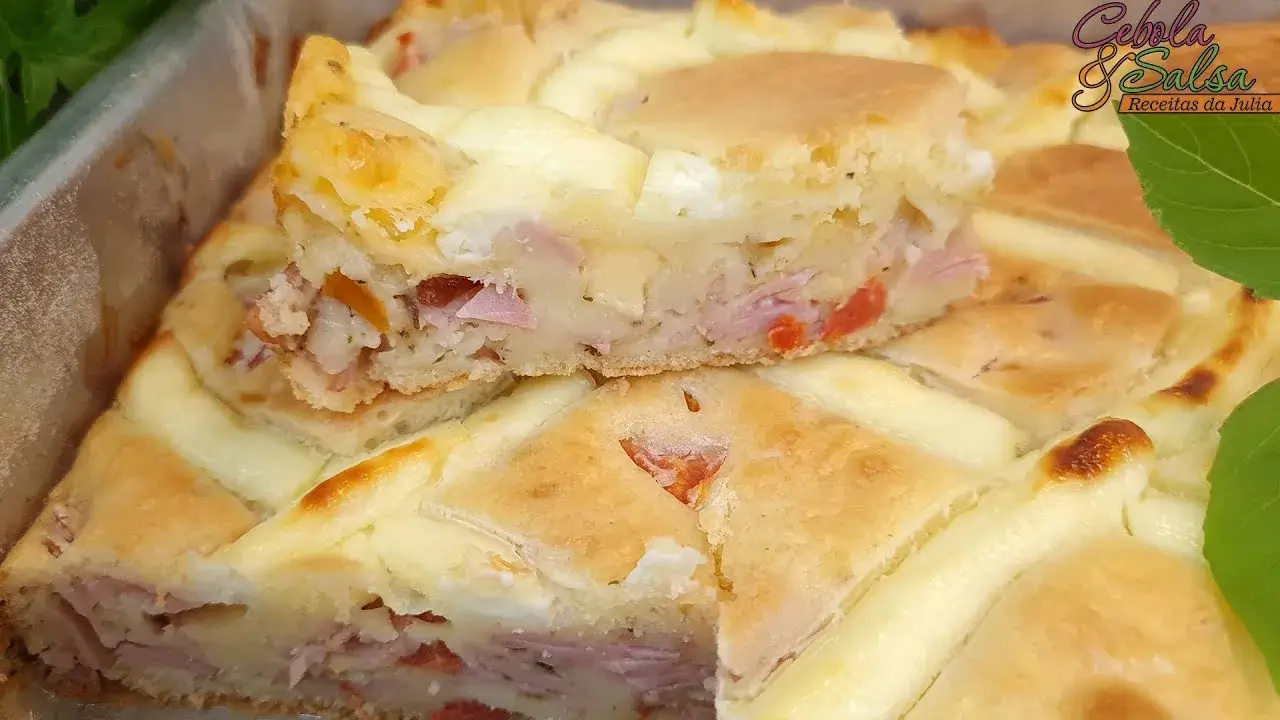 Torta de Cebola com Presunto e Queijo: Receita Rápida, Saborosa e Super Cremosa