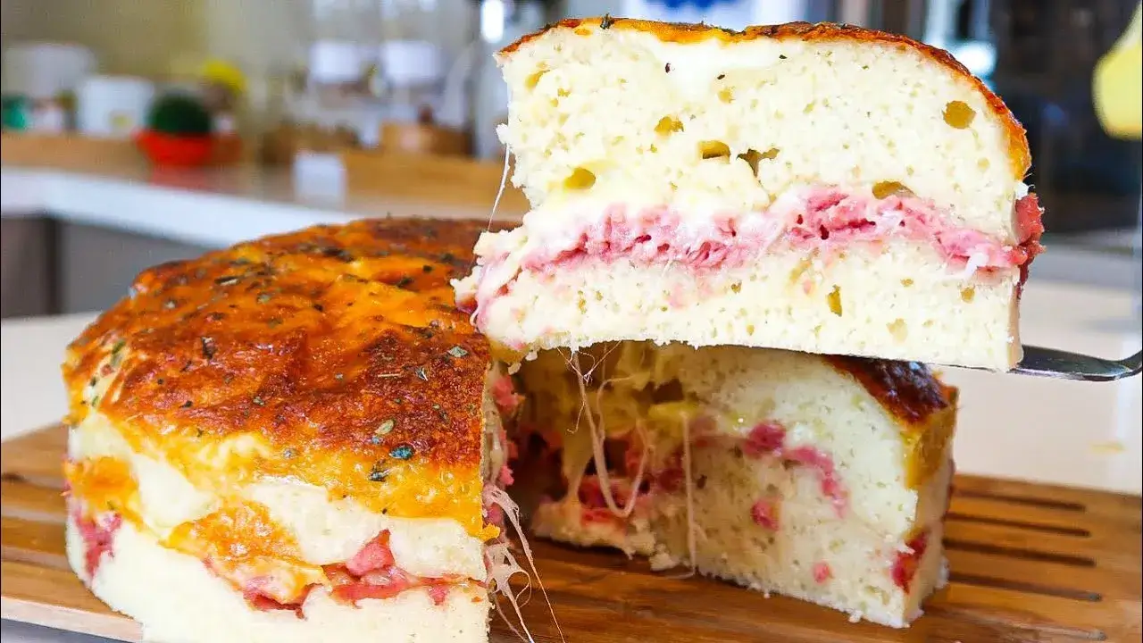 Pão Caseiro Recheado Fácil e Delicioso