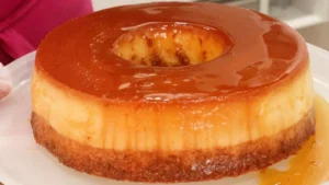 Pudim Caçarola Italiana com Coco e Queijo, Uma Sobremesa Cremosa e Deliciosa