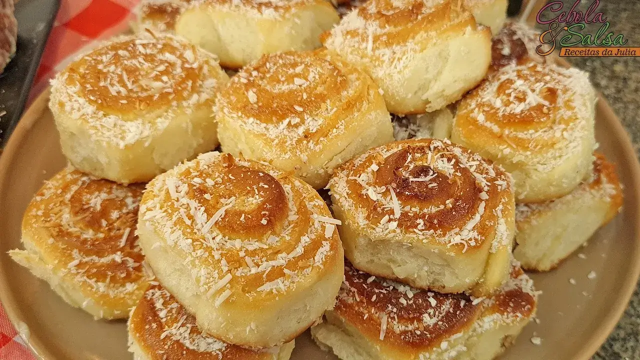 Rosquinhas de Coco Super Fofinhas, Uma Delícia Fácil de Fazer Para o Café