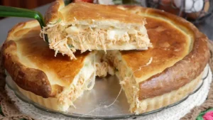 Torta de Padaria Cremosa com Massa de Pão