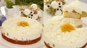 Bolo Mousse de Pêssegos Cremoso e Sofisticado: Perfeito para Qualquer Momento