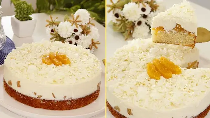 Bolo Mousse de Pêssegos Cremoso e Sofisticado: Perfeito para Qualquer Momento