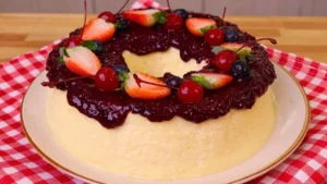 Pudim de Ricota Cremoso com Geleia de Frutas Vermelhas: Simples e Delicioso