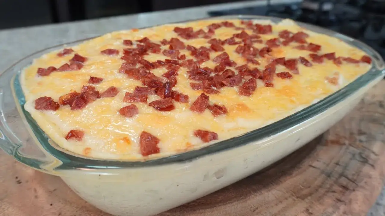 Couve-Flor Gratinada com Creme de Batatas: Sabor e Cremozidade em Cada Mordida