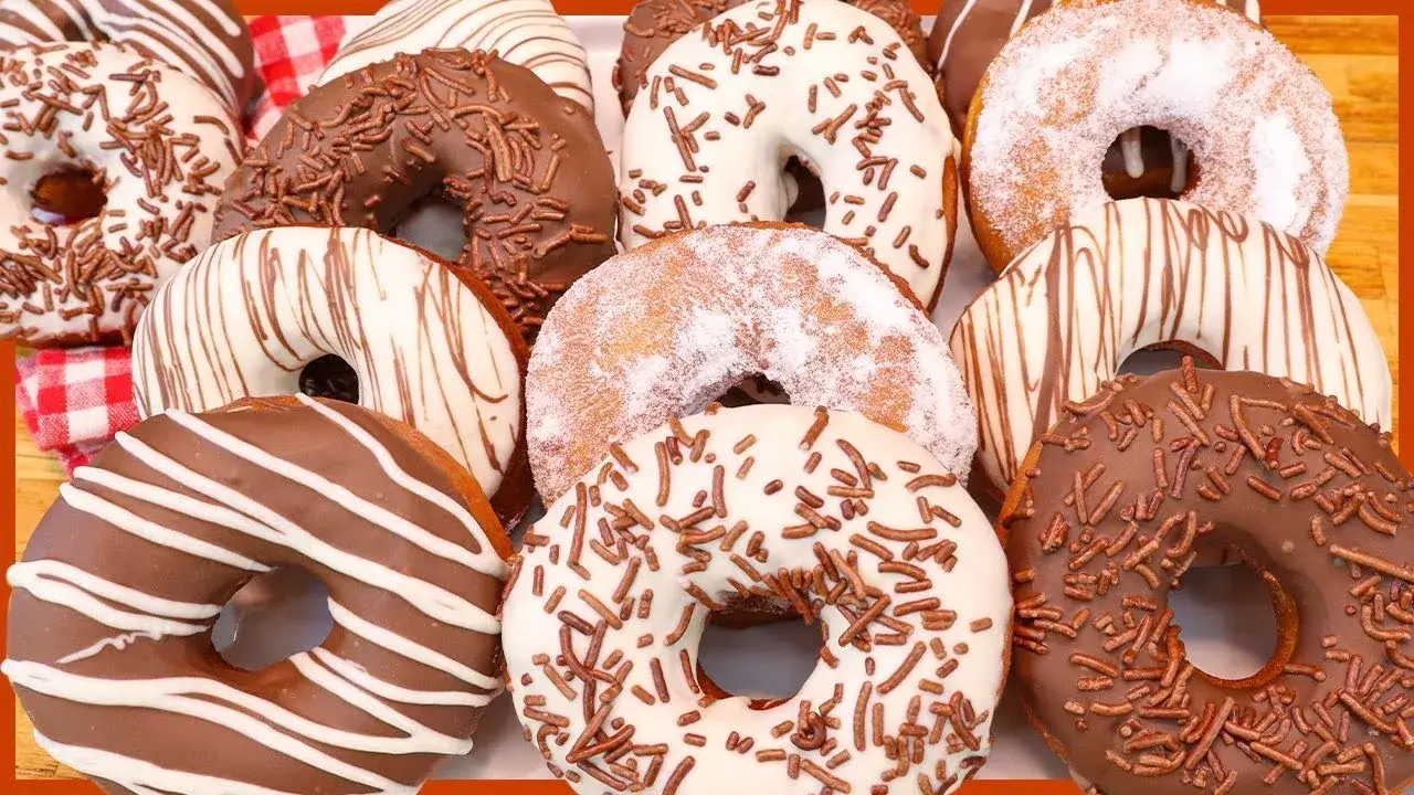 Donuts Caseiros com Cobertura de Chocolate