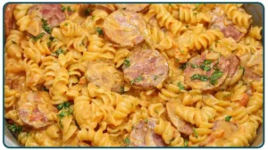 Macarrão Cremoso com Calabresa Feito em Uma Panela Só