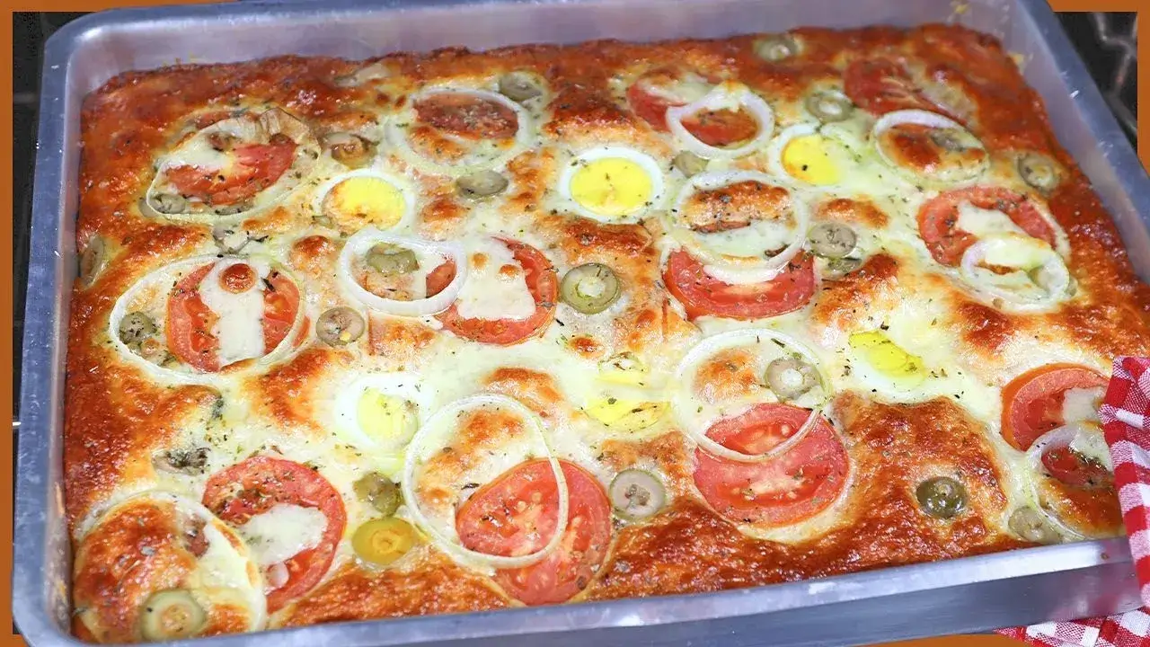 Pizza Caseira Com Massa Mole Direto Na Forma: Receita Fácil e Rápida Sem Sovar
