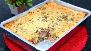 Torta de Frios de Liquidificador Simples com Massa Fina e Recheio Cremoso