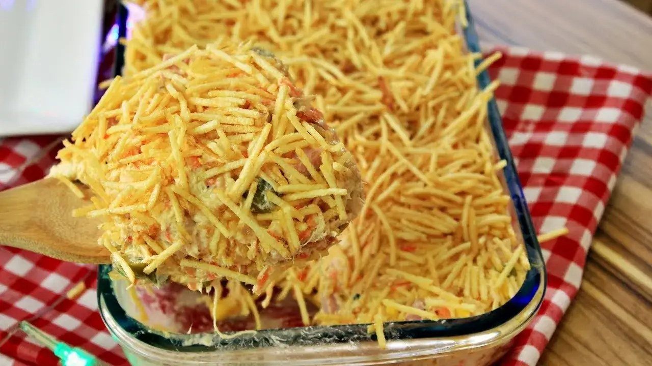 Salpicão de Frango Cremoso e Refrescante Para Servir Gelado