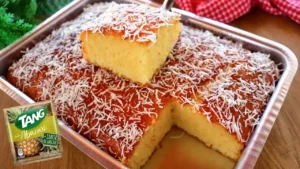 Bolo de Abacaxi com Tang: Receita Prática e Molhadinha