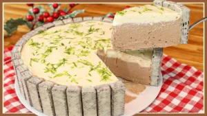 Sobremesa de Natal com Bis, Mousse de Chocolate e Limão