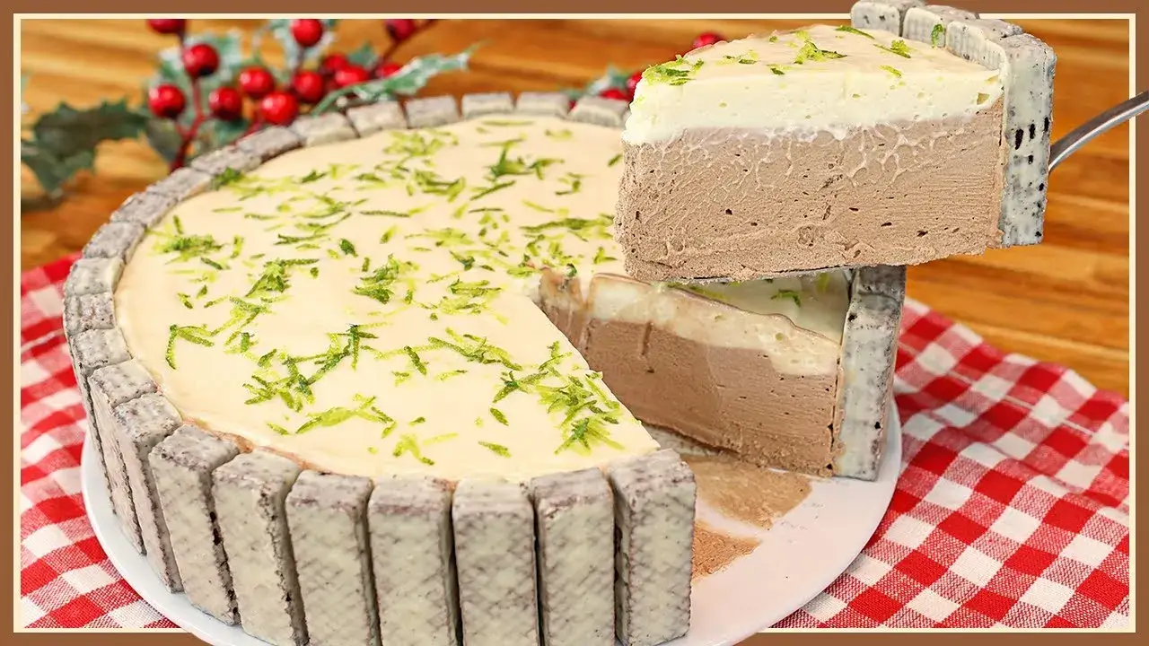 Sobremesa de Natal com Bis, Mousse de Chocolate e Limão