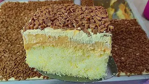 Bolo Gelado de Doce de Leite Fácil e Cremoso: Receita de Bolo Gelado de Doce de Leite