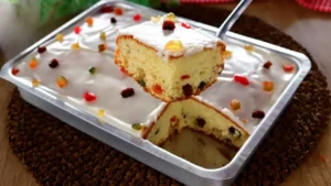 Bolo Natalino com frutas que surpreende no sabor