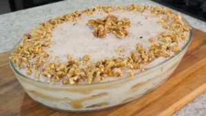 Pavê de Nozes fácil com doce de leite: A receita de nozes perfeita para o Natal