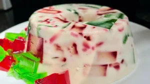 Sobremesa de gelatina cremosa que surpreende