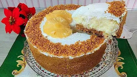 Torta de Abacaxi Cremosa para Festas: Receita de Torta de Abacaxi Fácil e Deliciosa