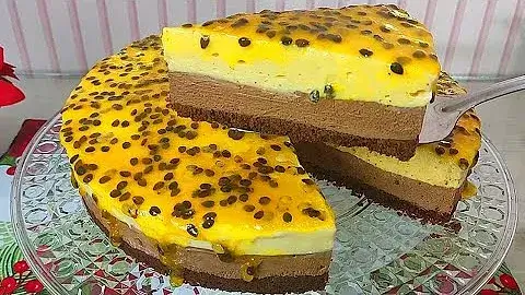 Torta de Maracujá com Chocolate: Receita fácil para surpreender no Natal