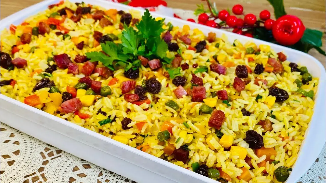 Arroz Agrega Colorido para as Festas: Receita de Arroz Agrega Fácil e Saborosa