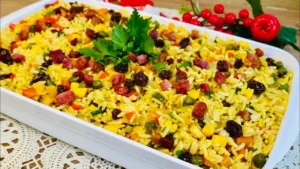 Arroz Agrega Colorido para as Festas: Receita de Arroz Agrega Fácil e Saborosa