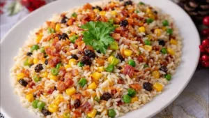 Arroz à Grega Colorido para Festas
