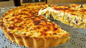 Quiche de Bacon com Alho-Poró fácil e deliciosa