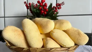 Biscoito Suíço Caseiro com Polvilho e Queijo para Lanche da Tarde