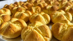 Bolacha de Nata com Queijo Caseira para o Café