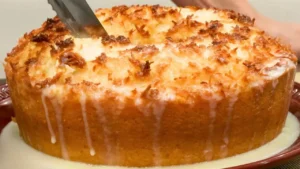 Bolo Pão Doce de Coco Fácil para Café e Lanche