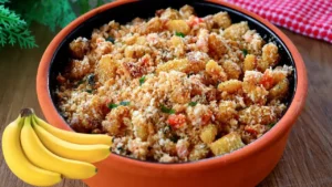 Farofa de Banana-da-Terra Simples e Crocante já Faça