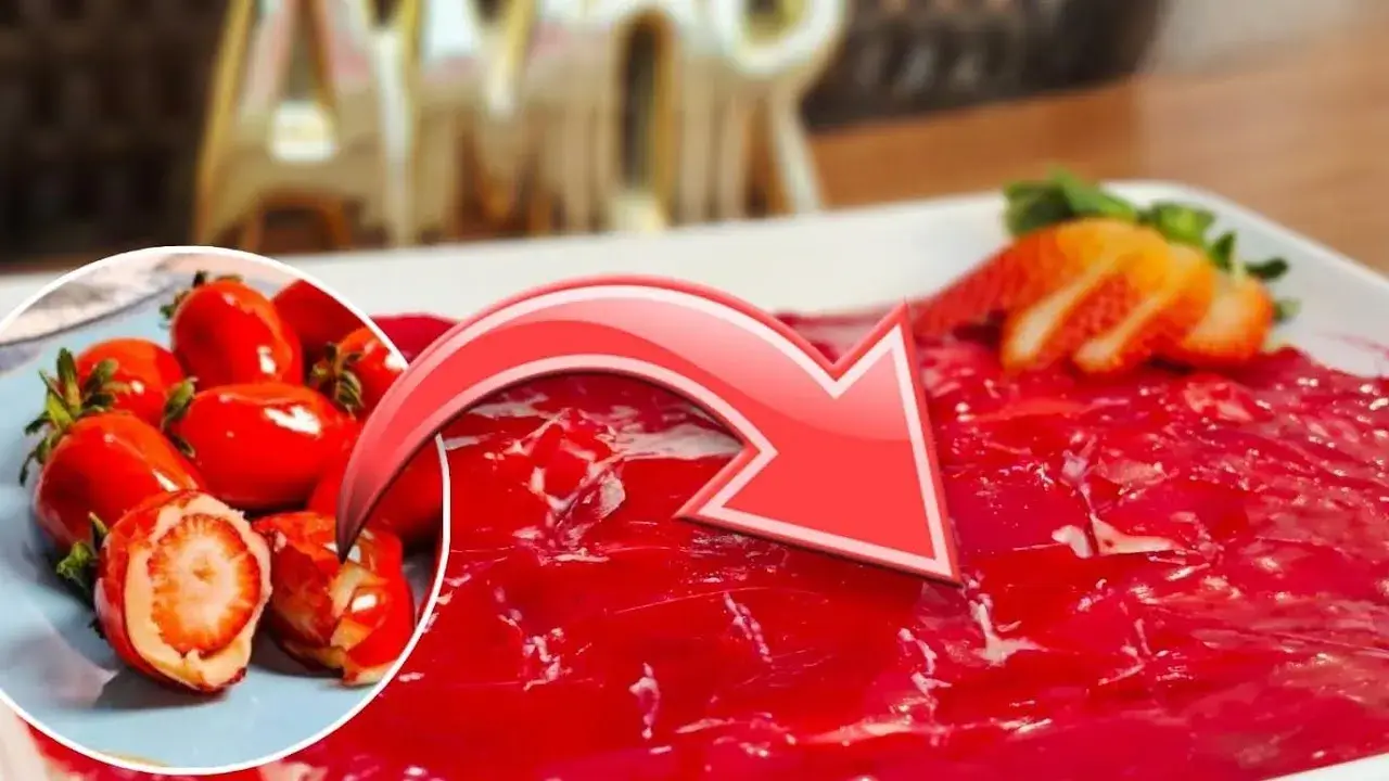Morango do Amor na Travessa com Calda Crocante