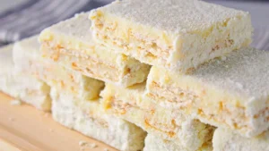 Palha Italiana de Leite em Pó Cremosa com Biscoito Crocante