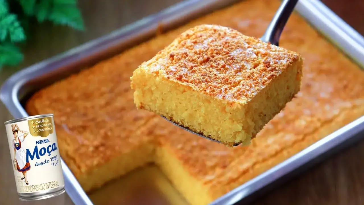 Bolo Moça Caipira Sem Ovo e Sem Trigo Fácil para o Café