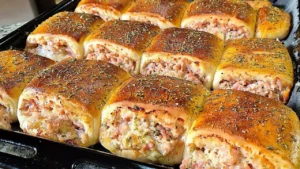 Joelho de Presunto e Queijo Recheado para Lanche Perfeito