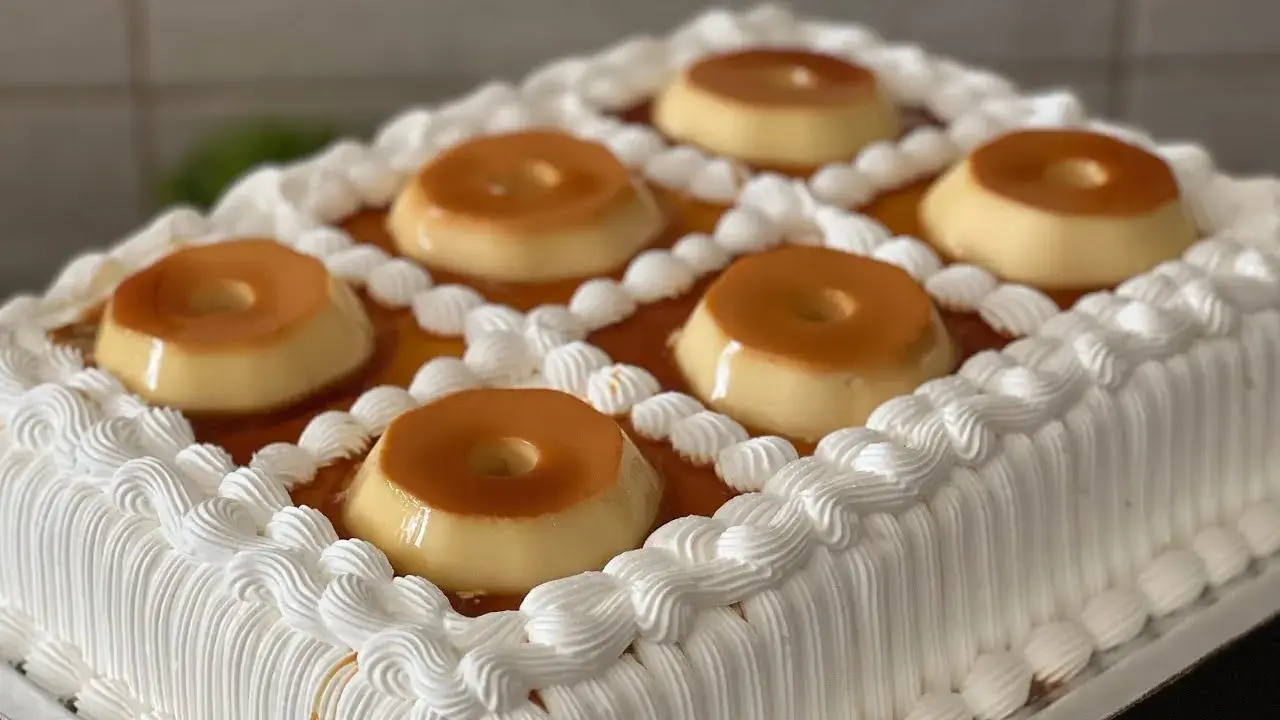 Bolo Pudim Gigante com Doce de Leite que Fica Perfeito em Camadas