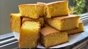 Bolo de Fubá Fofinho Para o Café