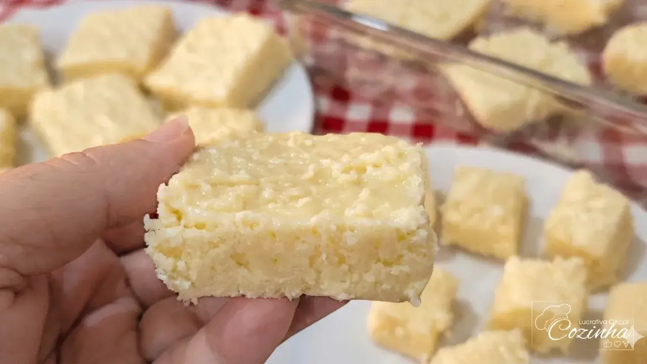 Cocada de Leite em Pó com Coco: Doce macio por dentro e perfeito para servir ou vender