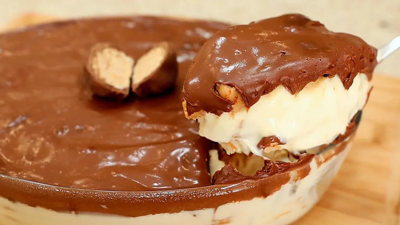 Pavê de Sonho de Valsa com Ganache Cremosa para Sobremesa Especial