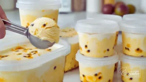Sorvete de Maracujá Cremoso para Fazer em Copinhos e Servir Gelado