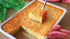Bolo de Batata Doce Fofinho e Molhadinho para o Café da Tarde