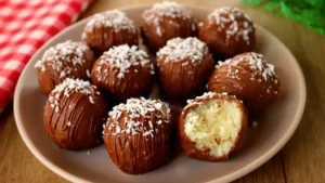 Bombom Prestígio fácil com 4 ingredientes sem forno
