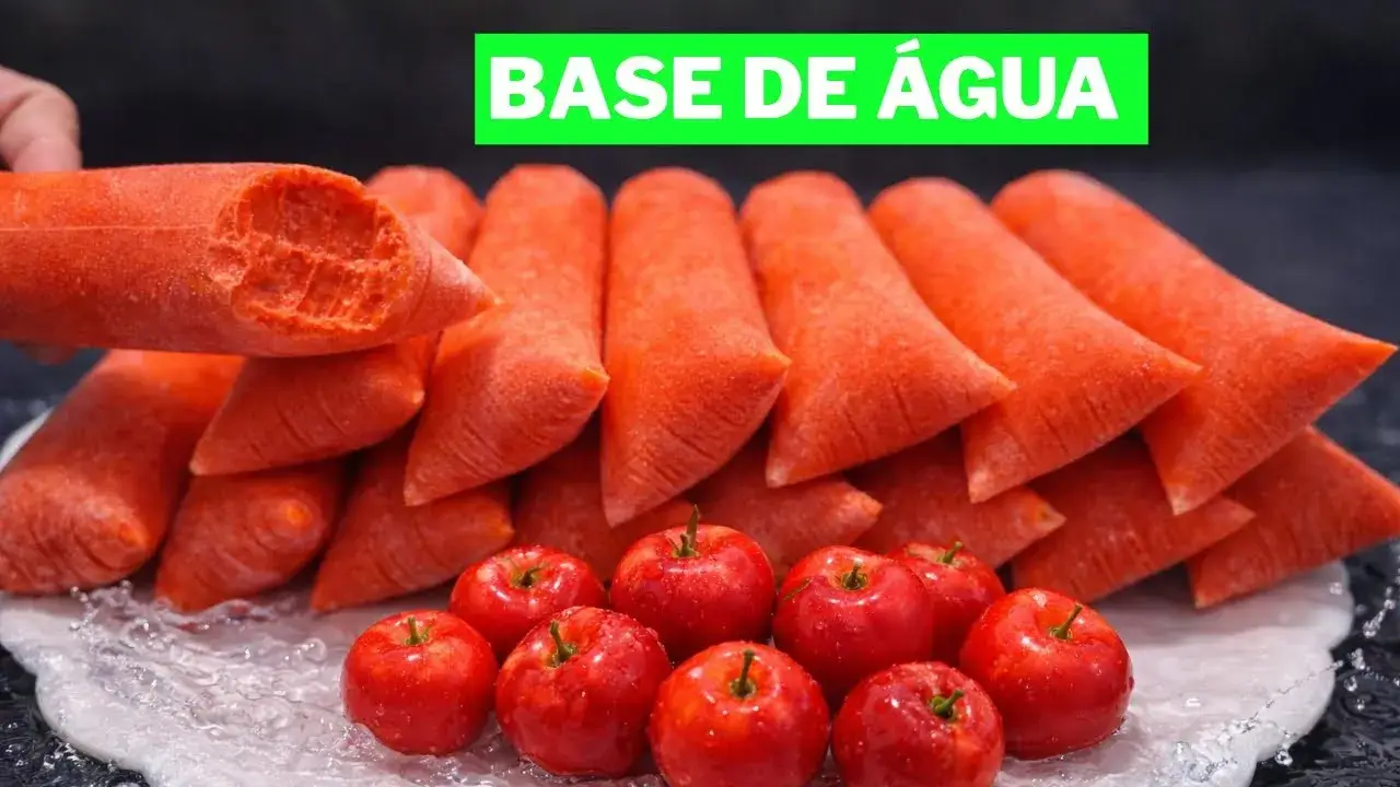 Geladinho de Acerola Cremoso com Água para Vender e Lucrar
