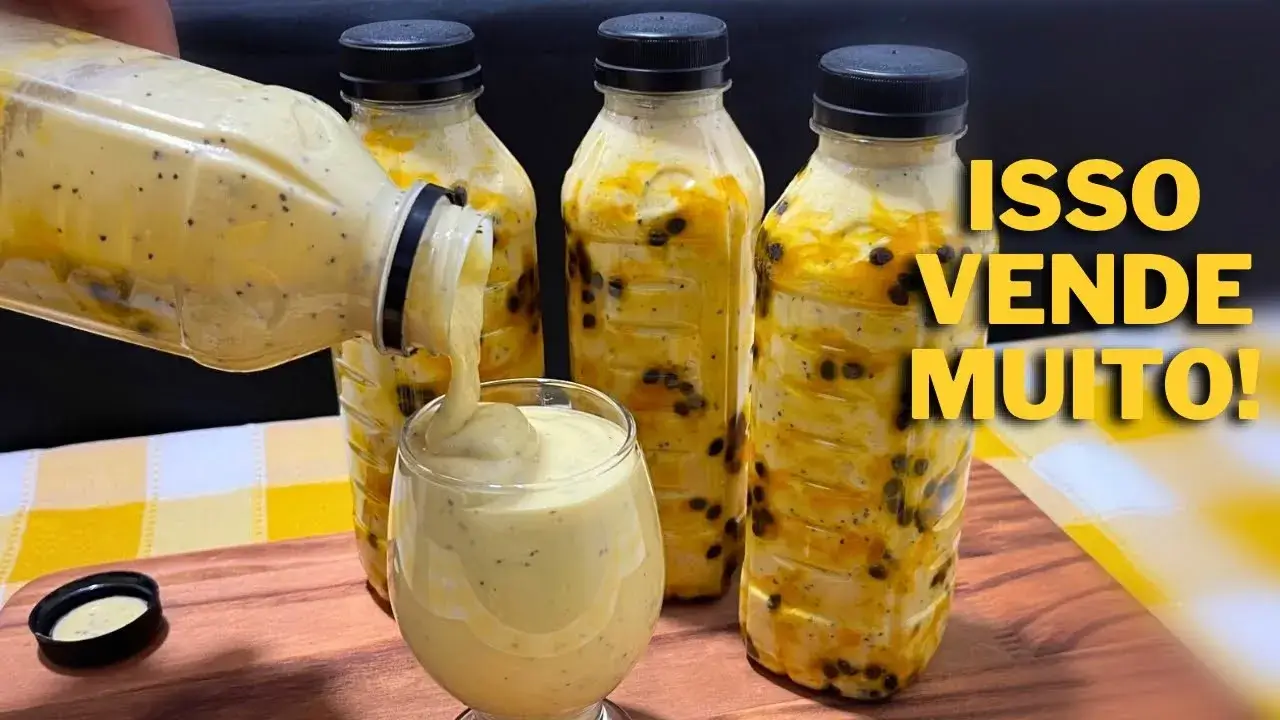 Mousse de Maracujá na Garrafa para Vender e Fazer Renda Extra Fácil