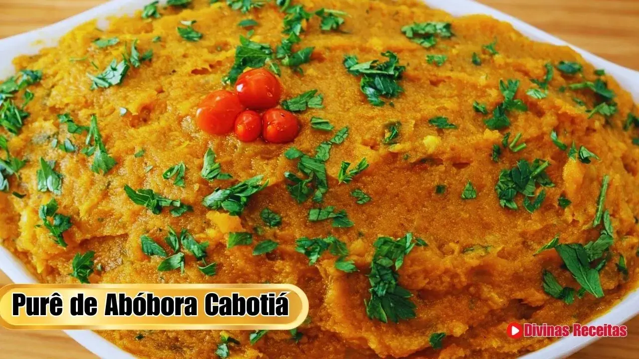 Purê de Abóbora Caboteada Cremoso para Refeições Deliciosas