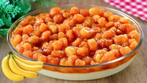Sobremesa de Banana Cremosa fácil e perfeita para servir gelada